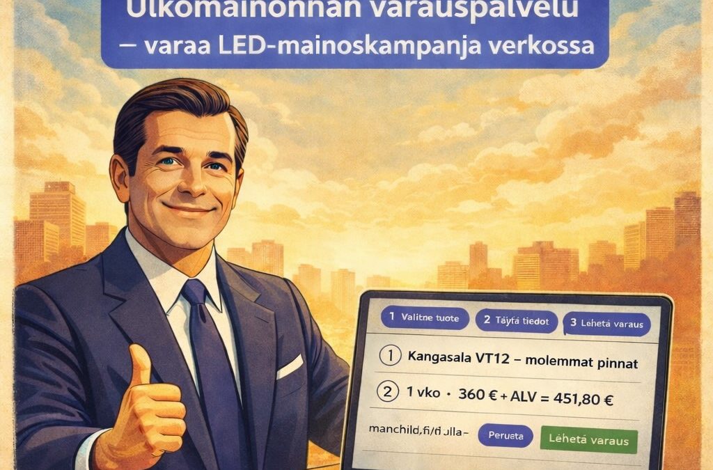 Ulkomainonnan varauspalvelu