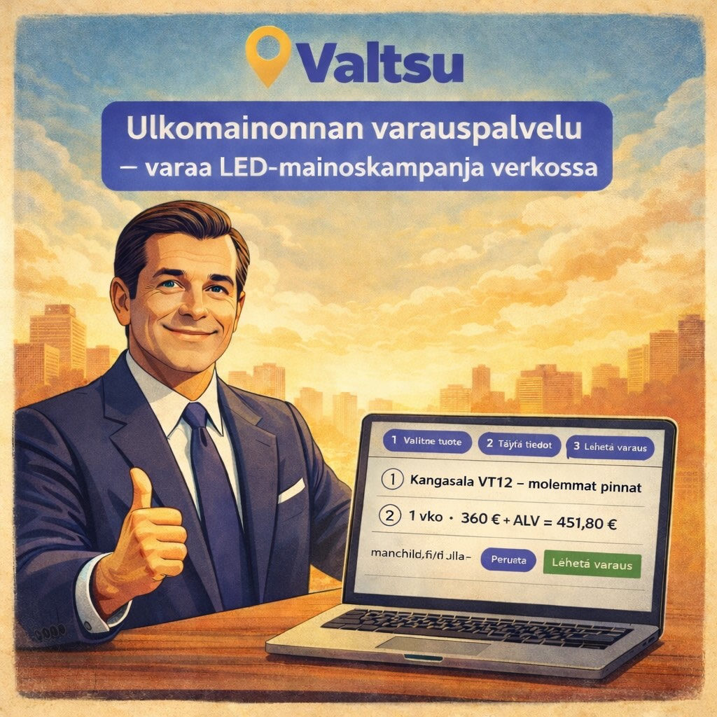 Ulkomainonnan varauspalvelu Ulkomainonnan varauspalvelu