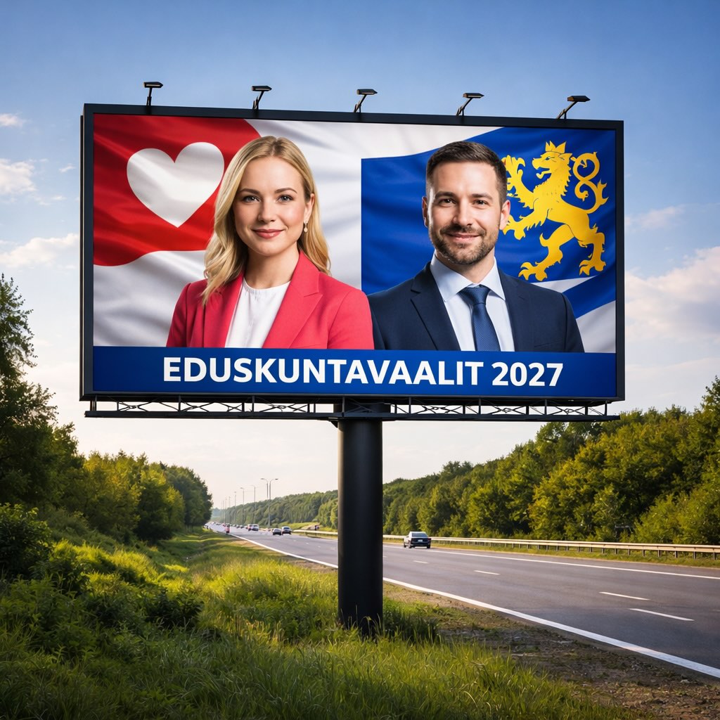 Tienvarsimainonta eduskuntavaalit 2027 Tienvarsimainonta eduskuntavaalit 2027