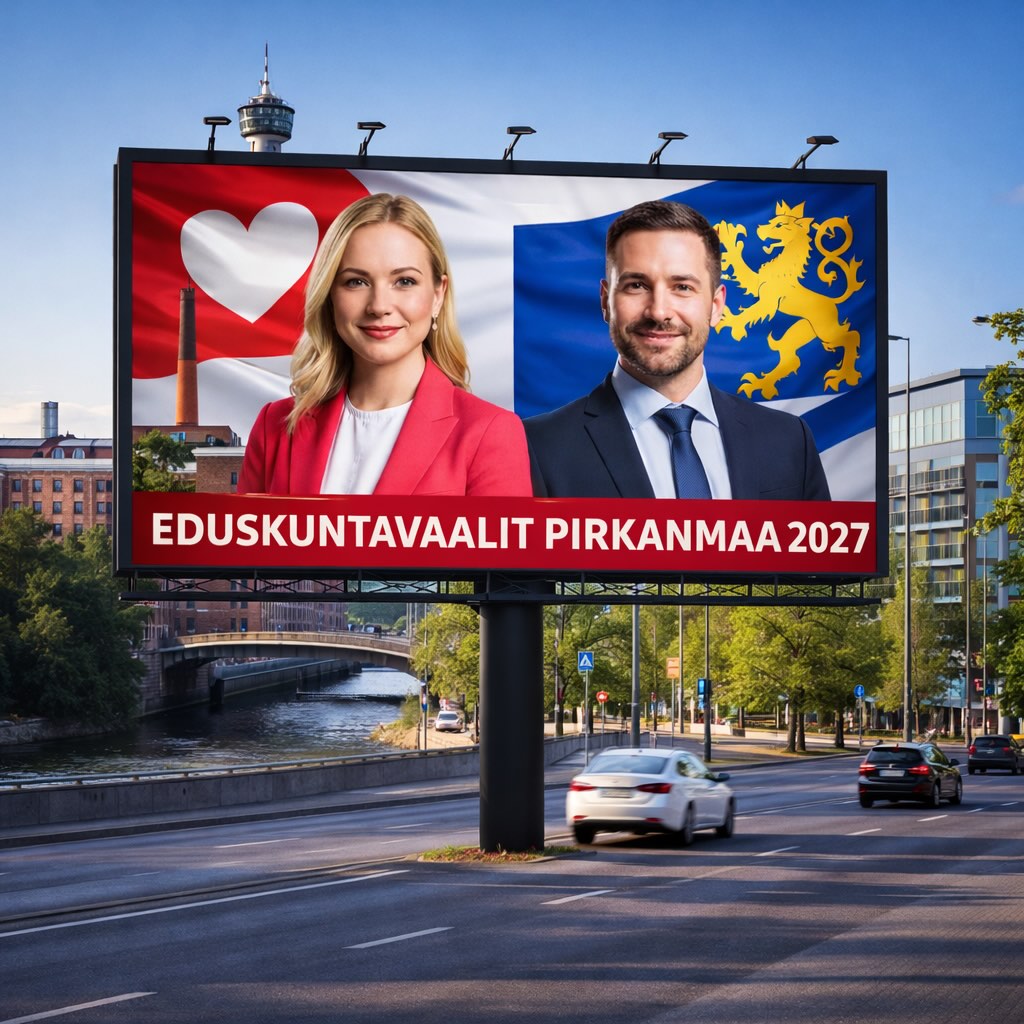 Vaalimainonta eduskuntavaalit Pirkanmaa 2027 Vaalimainonta eduskuntavaalit Pirkanmaa 2027